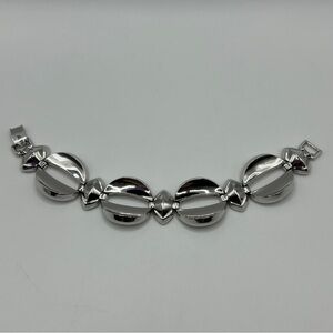 Vintage Coro - Chic Silver Bracelet